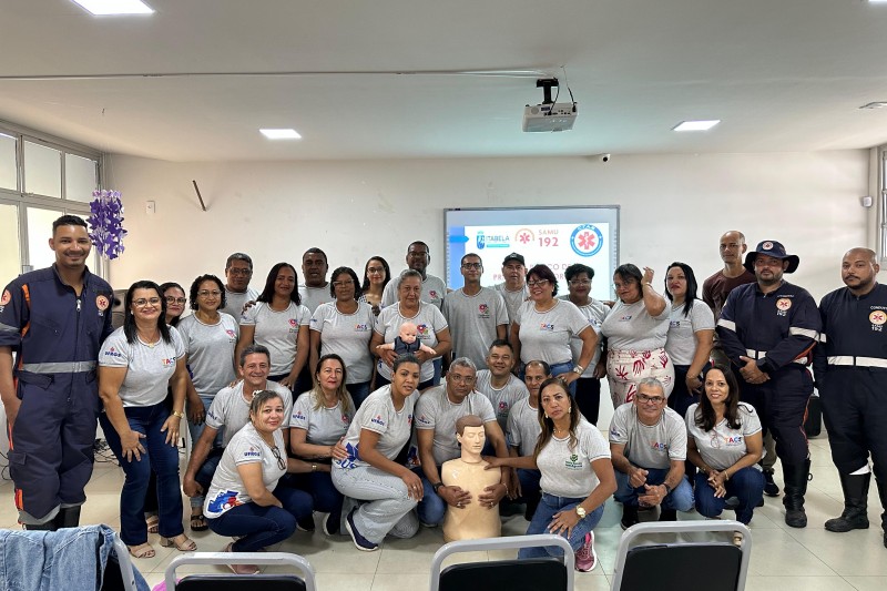 Foto: Divulgação - Agentes de saúde e combate às endemias recebem capacitação em primeiros socorros em Itabela